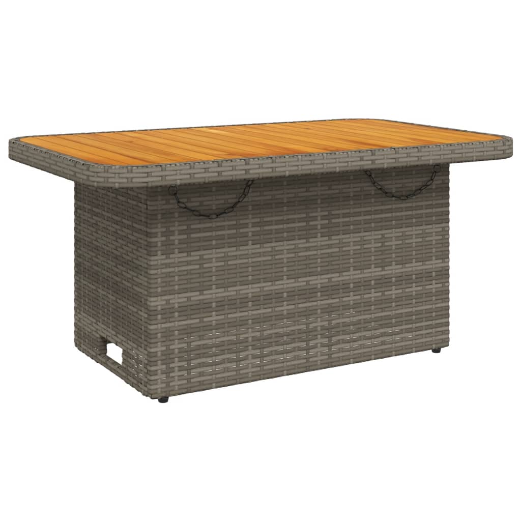 Set da Pranzo da Giardino 4 pz con Cuscini in Polyrattan Grigio | homemem39