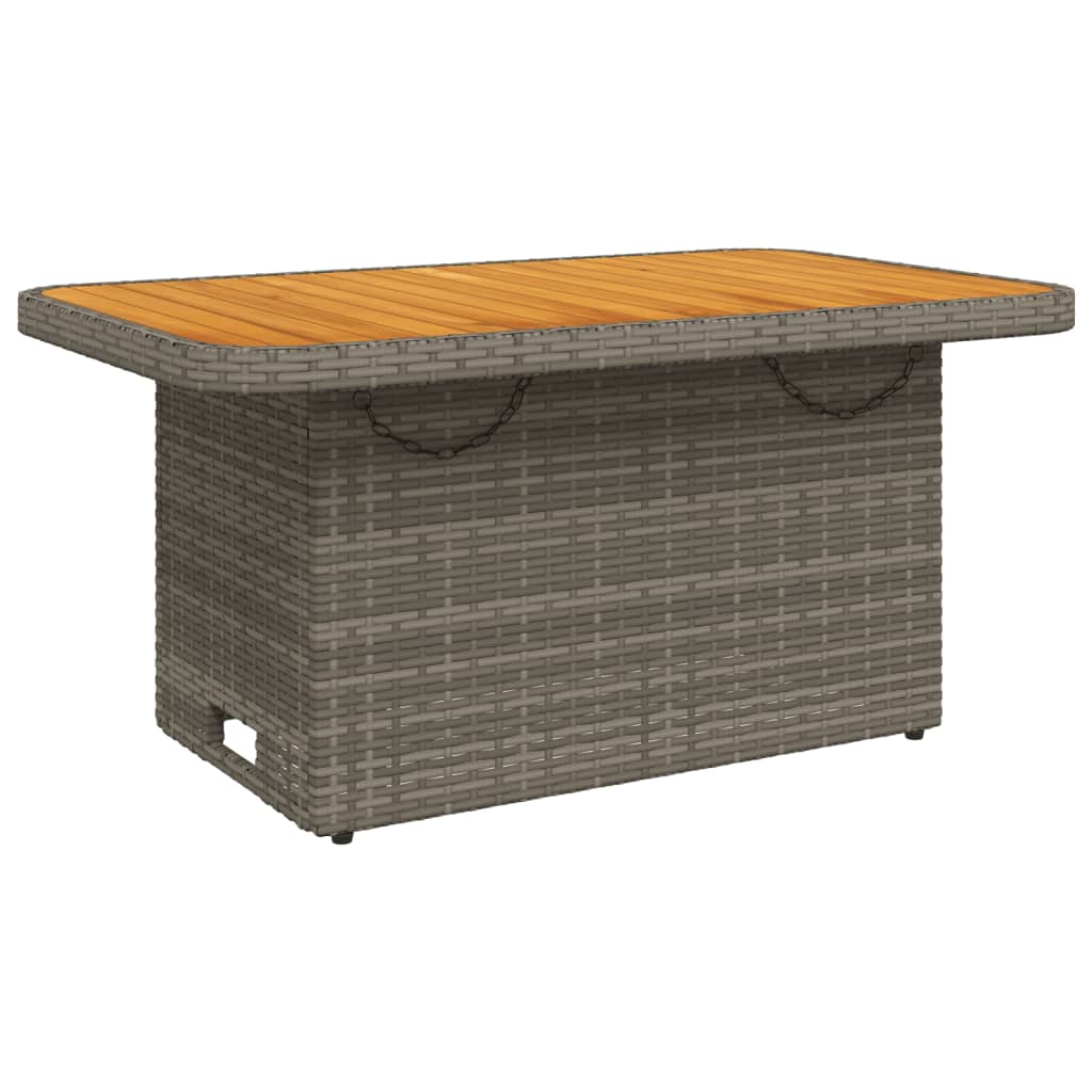 Set da Pranzo da Giardino 4 pz con Cuscini in Polyrattan Grigio - homemem39