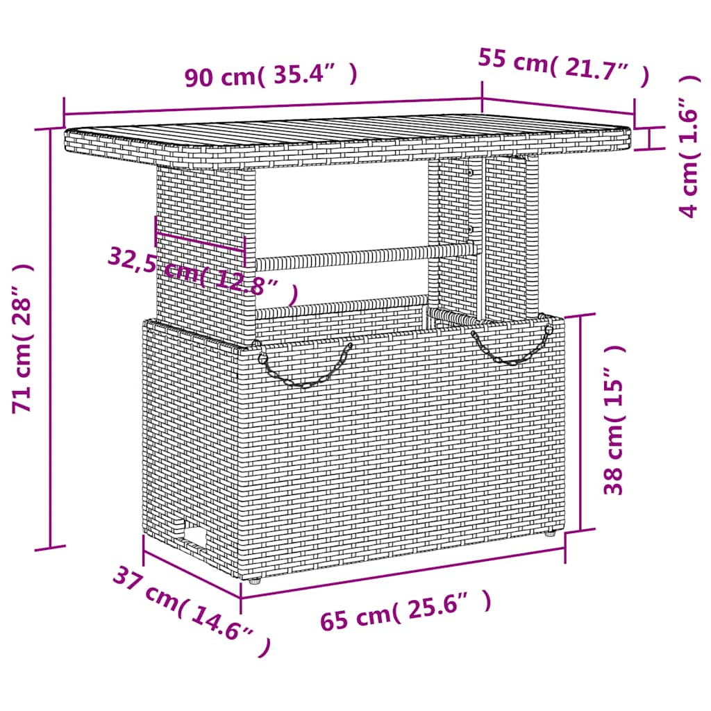 Set da Pranzo da Giardino 2 pz con Cuscini Nero in Polyrattan | homemem39