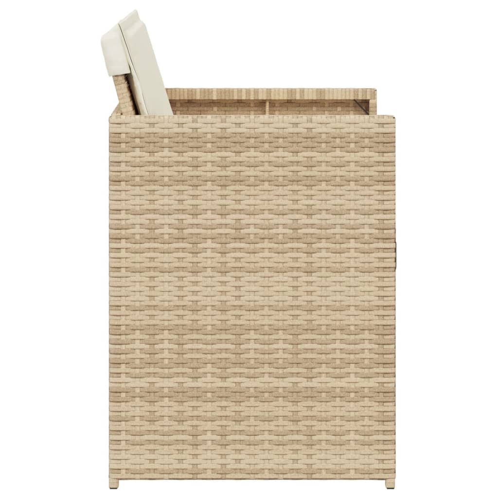 Sedie da Giardino con Cuscini 4 pz Beige in Polyrattan - homemem39
