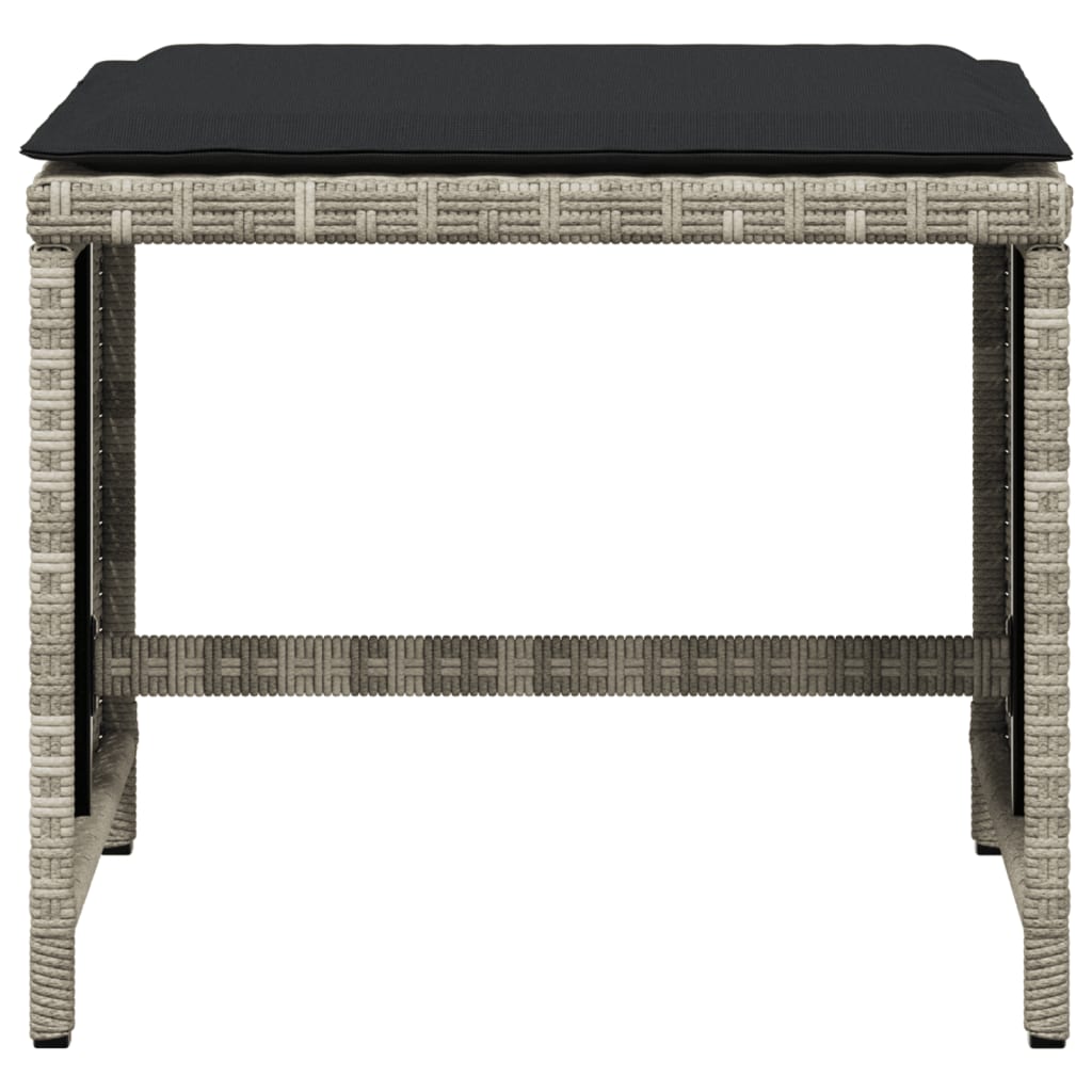 Sgabelli Giardino Cuscini 4pz Polyrattan