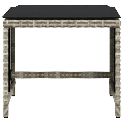 Sgabelli Giardino Cuscini 4pz Polyrattan