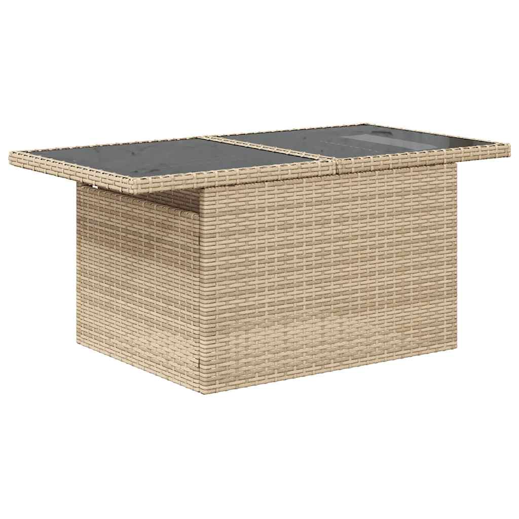 Set Divano da Giardino 8 pz con Cuscini Beige in Polyrattan - homemem39
