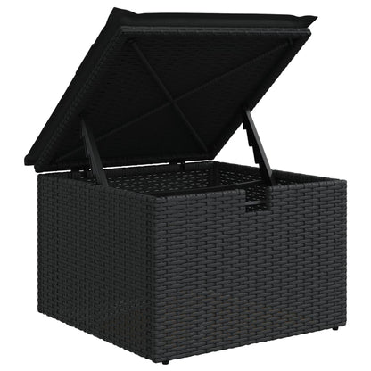 Set Divani da Giardino con Cuscini 8 pz Nero in Polyrattan | homemem39