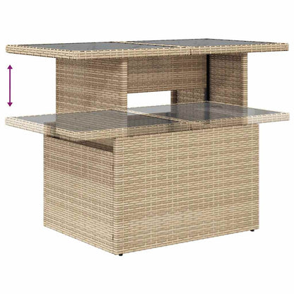 Set Divano da Giardino 8 pz con Cuscini Beige in Polyrattan | homemem39
