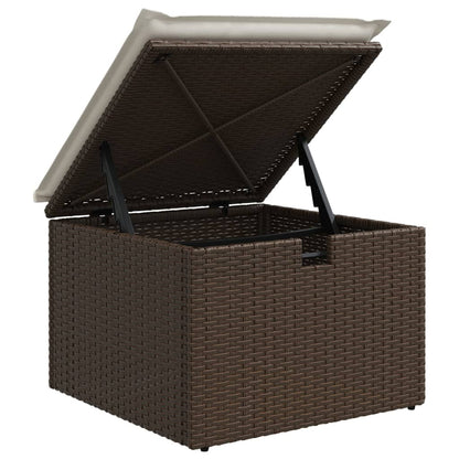 Set Divani da Giardino 8 pz con Cuscini Marrone in Polyrattan - homemem39