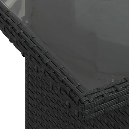 Set Divani da Giardino con Cuscini 8 pz Nero in Polyrattan | homemem39