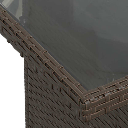 Set Divani da Giardino 8 pz con Cuscini Marrone in Polyrattan - homemem39