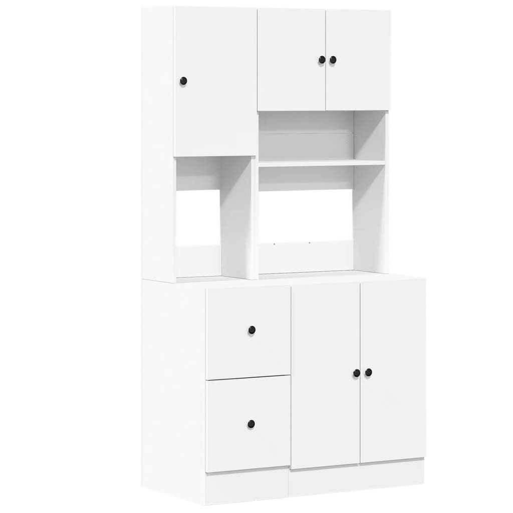 Mobile da Cucina Bianco 95x50x180 cm Legno Multistrato | homemem39