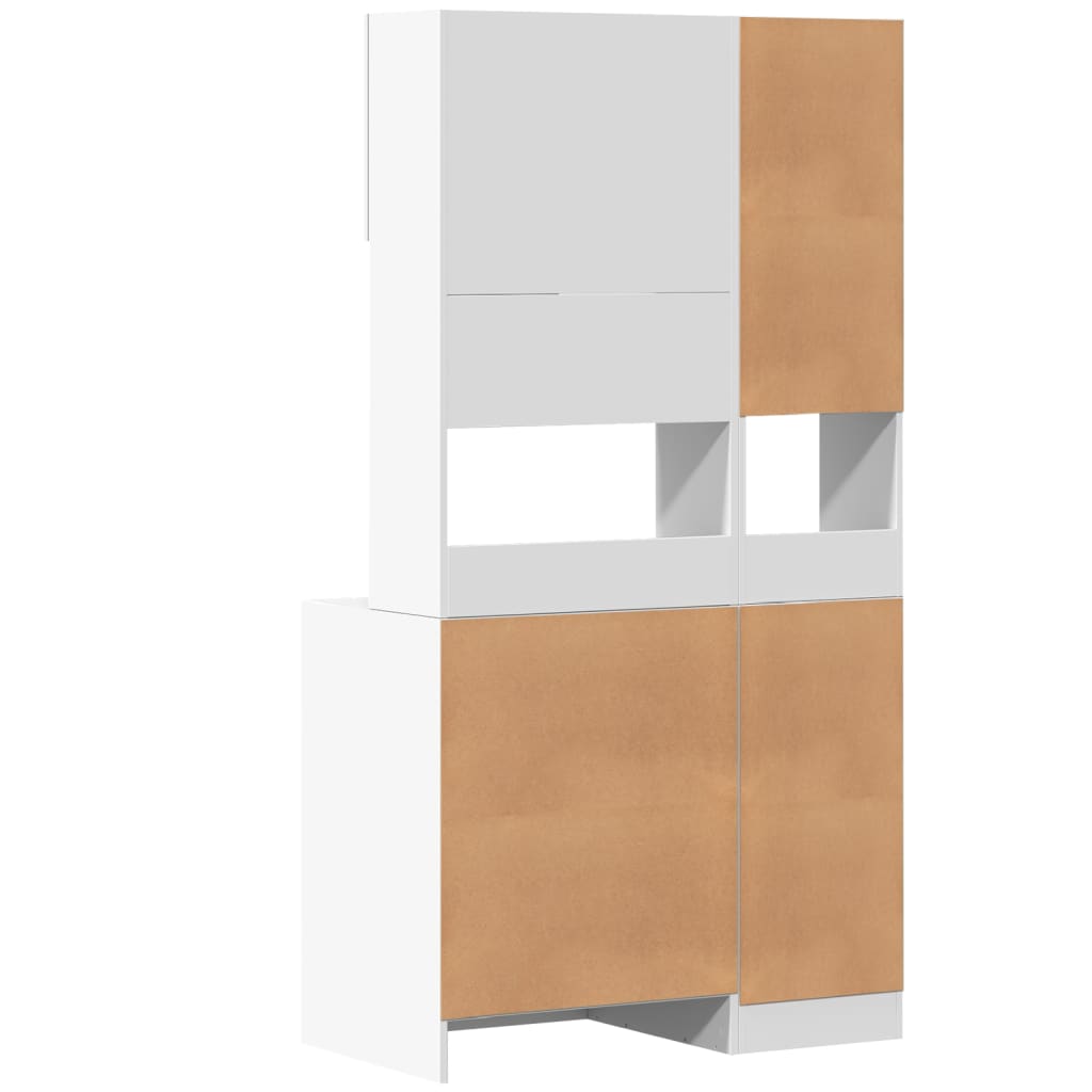 Mobile da Cucina Bianco 95x50x180 cm Legno Multistrato | homemem39