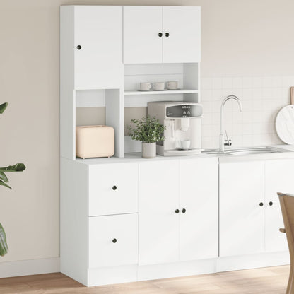 Mobile da Cucina Bianco 95x50x180 cm Legno Multistrato | homemem39