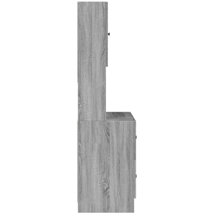 Mobile da Cucina Grigio Sonoma 95x50x180cm in Legno Multistrato | homemem39