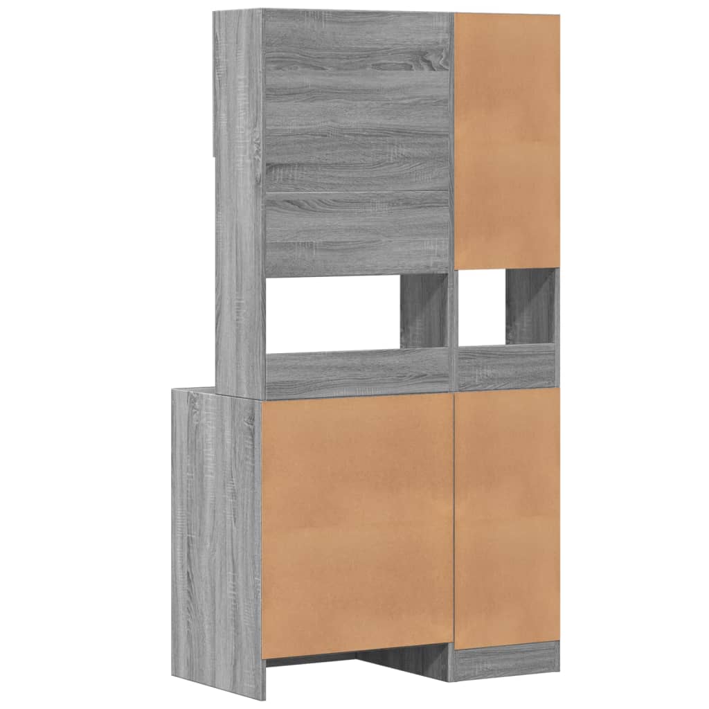 Mobile da Cucina Grigio Sonoma 95x50x180cm in Legno Multistrato | homemem39