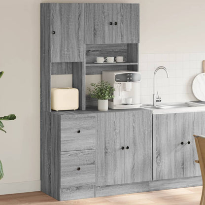 Mobile da Cucina Grigio Sonoma 95x50x180cm in Legno Multistrato | homemem39