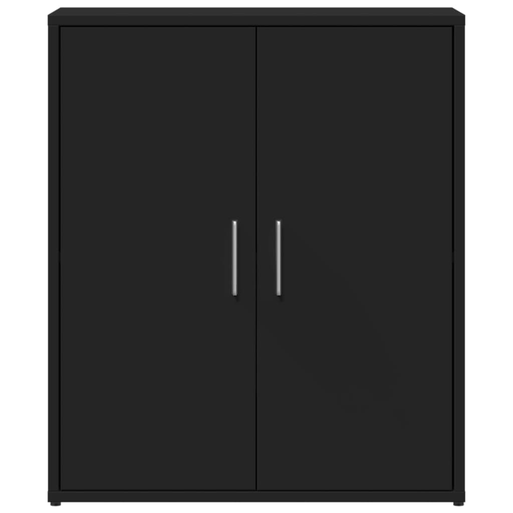 Credenze 2 pz Nere 60x31x70 cm in Legno Multistrato - homemem39