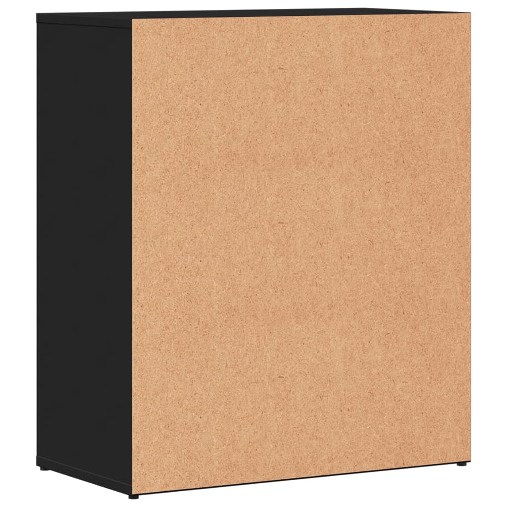 Credenze 2 pz Nere 60x31x70 cm in Legno Multistrato - homemem39