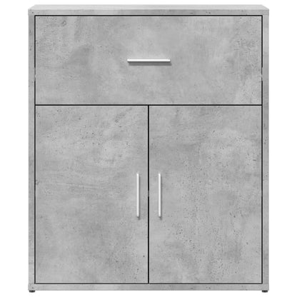 Credenze 2 pz Grigio Cemento 60x31x70 cm in Legno Multistrato - homemem39