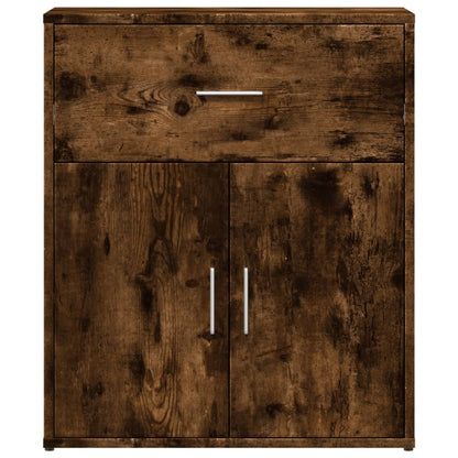 Credenze 2 pz Rovere Fumo 60x31x70 cm in Legno Multistrato | homemem39