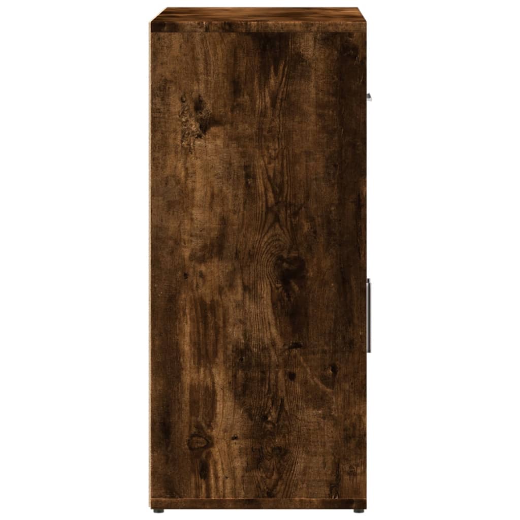 Credenze 2 pz Rovere Fumo 60x31x70 cm in Legno Multistrato | homemem39