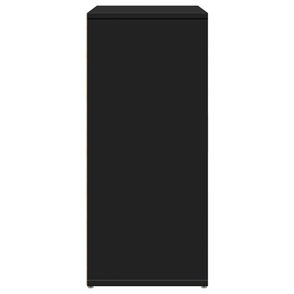 Credenze 2 pz Nere 60x31x70 cm in Legno Multistrato - homemem39