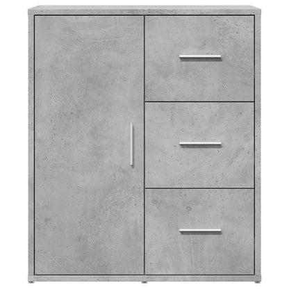 Credenze 2 pz Grigio Cemento 60x31x70 cm in Legno Multistrato | homemem39