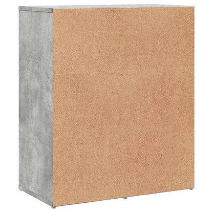 Credenze 2 pz Grigio Cemento 60x31x70 cm in Legno Multistrato | homemem39