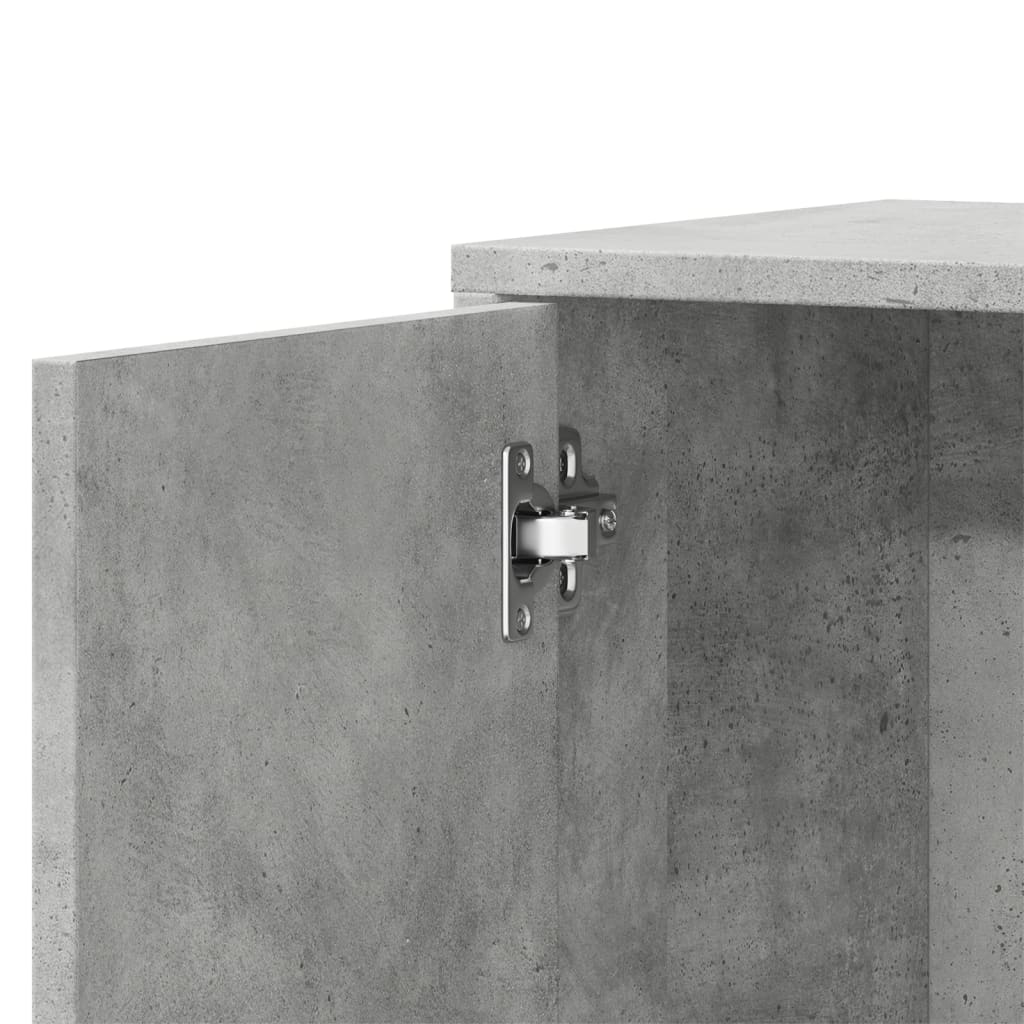 Credenze 2 pz Grigio Cemento 60x31x70 cm in Legno Multistrato | homemem39