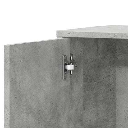 Credenze 2 pz Grigio Cemento 60x31x70 cm in Legno Multistrato | homemem39