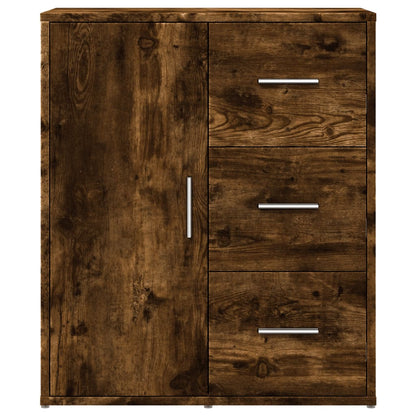 Credenze 2 pz Rovere Fumo 60x31x70 cm in Legno Multistrato | homemem39
