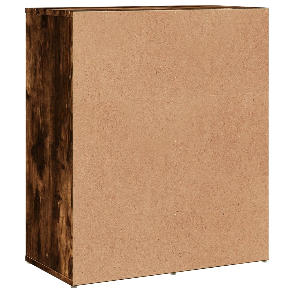 Credenze 2 pz Rovere Fumo 60x31x70 cm in Legno Multistrato | homemem39