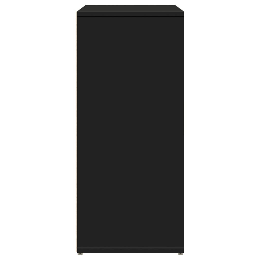 Credenze 2 pz Nere 60x31x70 cm in Legno Multistrato - homemem39