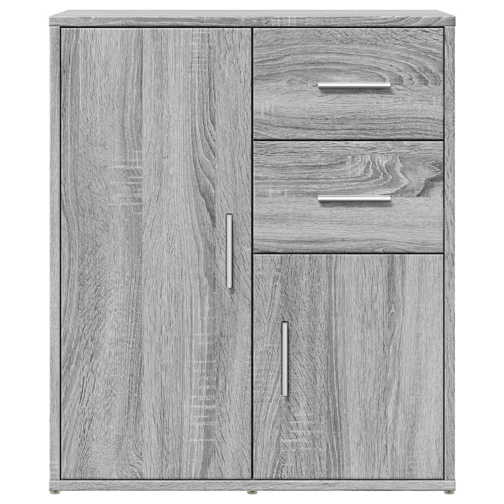 Credenze 2 pz Grigio Sonoma 60x31x70 cm in Legno Multistrato - homemem39