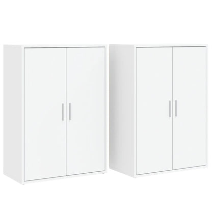Credenze 2 pz Bianche 60x31x84 cm in Legno Multistrato - homemem39