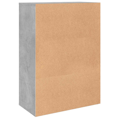 Credenze 2 pz Grigio Cemento 60x31x84 cm in Legno Multistrato | homemem39