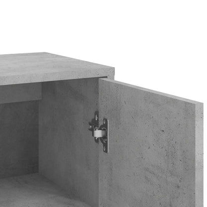 Credenze 2 pz Grigio Cemento 60x31x84 cm in Legno Multistrato | homemem39