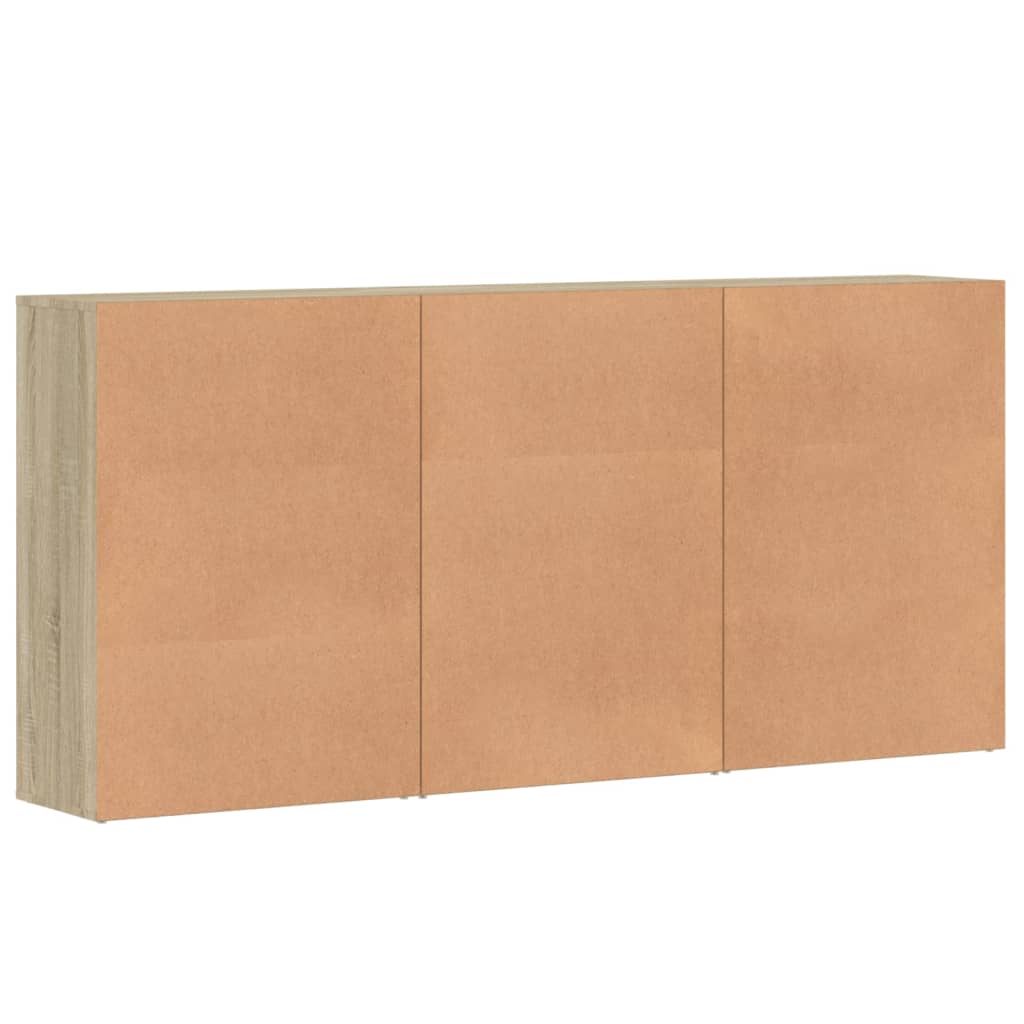 Credenze 3 pz Rovere Sonoma 60x31x84 cm in Legno Multistrato | homemem39