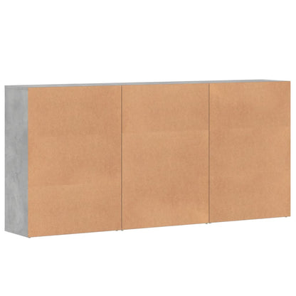 Credenze 3 pz Grigio Cemento 60x31x84 cm in Legno Multistrato | homemem39