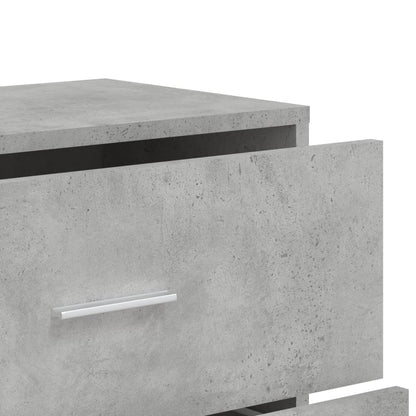 Credenze 3 pz Grigio Cemento 60x31x84 cm in Legno Multistrato | homemem39