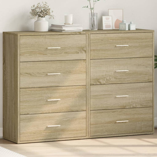 Credenze 2 pz Rovere Sonoma 60x31x84 cm in Legno Multistrato | homemem39