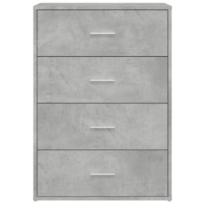 Credenze 2 pz Grigio Cemento 60x31x84 cm in Legno Multistrato - homemem39