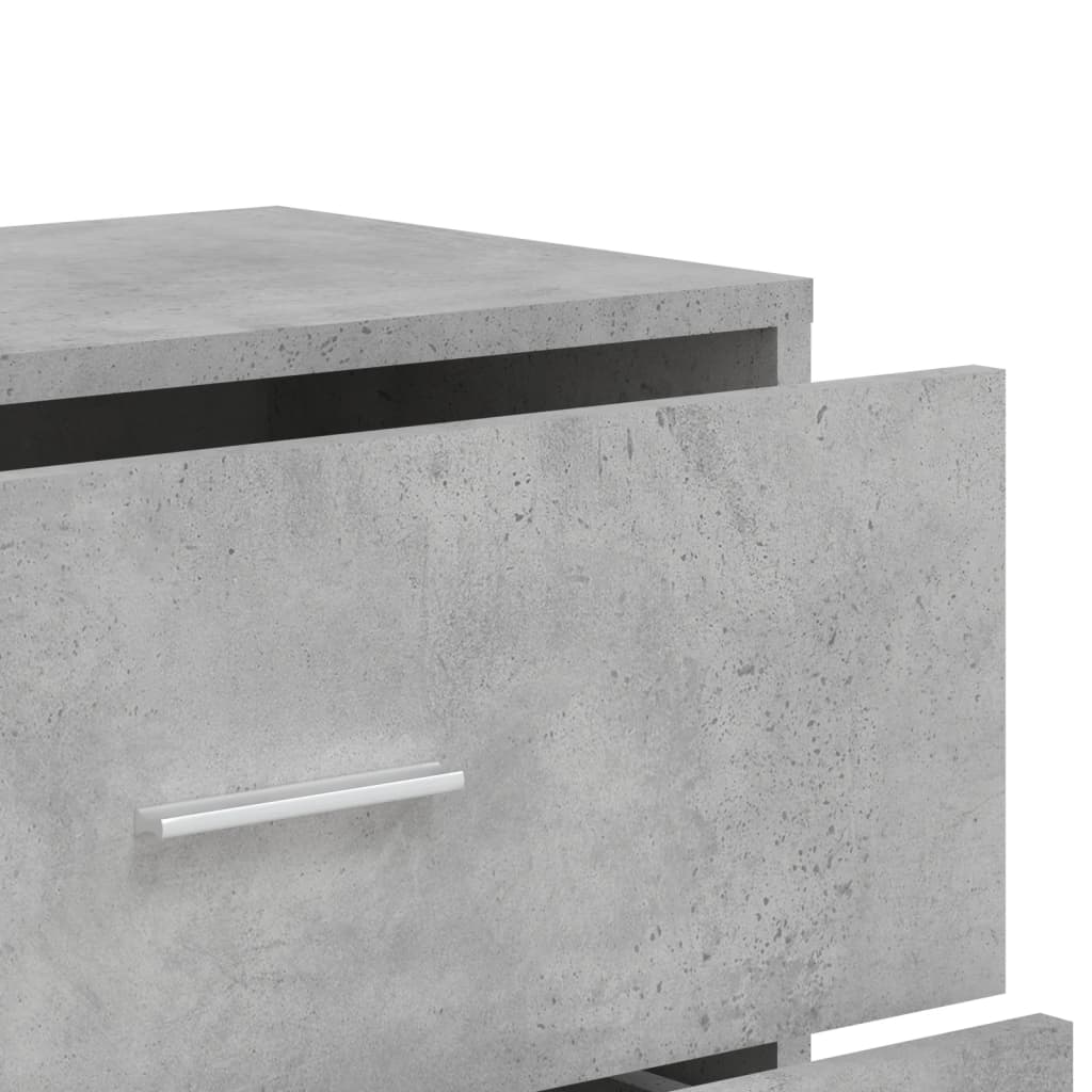 Credenze 2 pz Grigio Cemento 60x31x84 cm in Legno Multistrato - homemem39