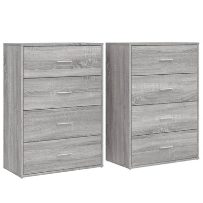 Credenze 2 pz Grigio Sonoma 60x31x84 cm in Legno Multistrato - homemem39