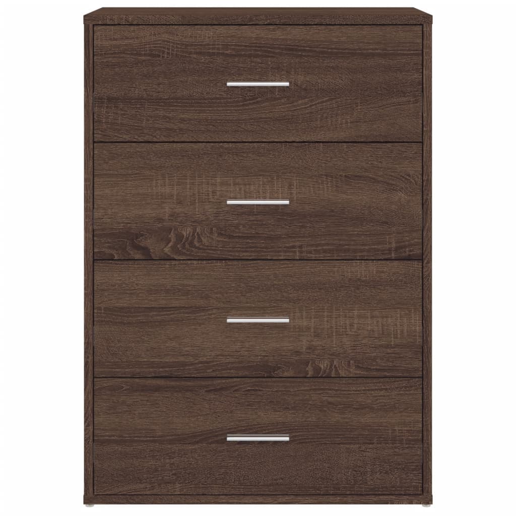 Credenze 2 pz Rovere Marrone 60x31x84 cm in Legno Multistrato - homemem39