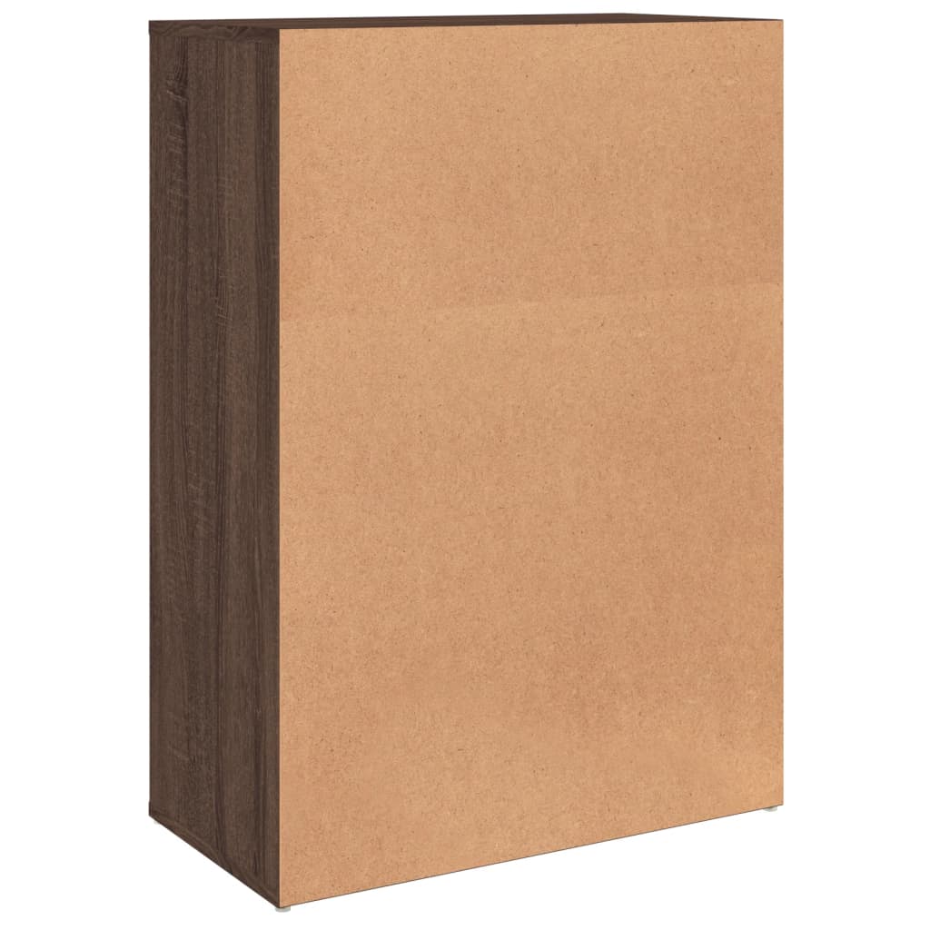 Credenze 2 pz Rovere Marrone 60x31x84 cm in Legno Multistrato - homemem39