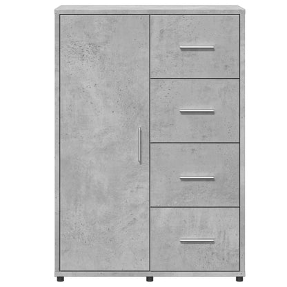 Credenze 2 pz Grigio Cemento 60x31x84 cm in Legno Multistrato - homemem39