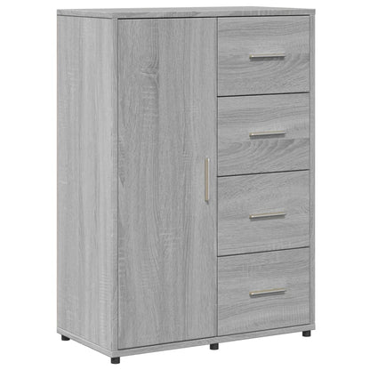 Credenze 2 pz Grigio Sonoma 60x31x84 cm in Legno Multistrato