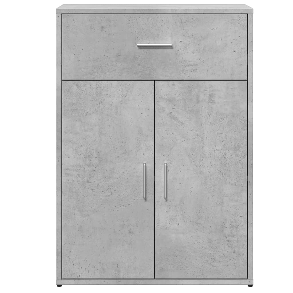 Credenze 2 pz Grigio Cemento 60x30x84 cm in Legno Multistrato - homemem39