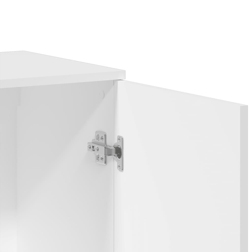 Credenze 2 pz Bianche 79x38x80 cm in Legno Multistrato - homemem39