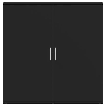 Credenze 2 pz Nere 79x38x80 cm in Legno Multistrato - homemem39