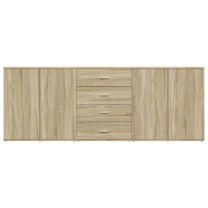 Credenze 3 pz Rovere Sonoma in Legno Multistrato - homemem39